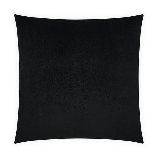 D.V. KAP HOME   24" x 24" Venture Pillow - Black Solid, Western Chic, Animal    - 4073-B-2424