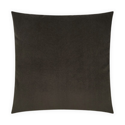 D.V. KAP HOME   24" x 24" Venture Pillow - Charcoal Solid, Western Chic, Animal    - 4073-C-2424