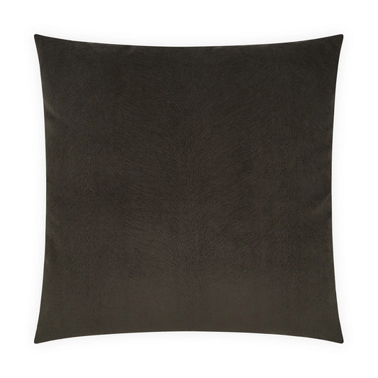 D.V. KAP HOME   24" x 24" Venture Pillow - Charcoal Solid, Western Chic, Animal    - 4073-C-2424