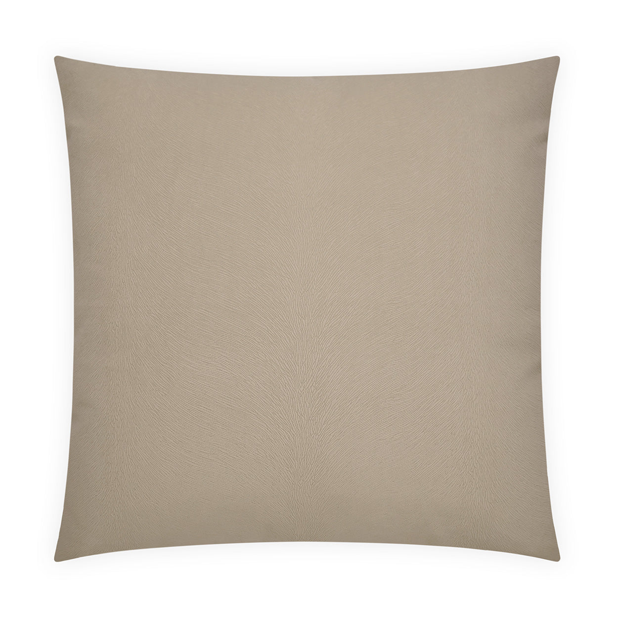 Ivory solid square decorative throw pillow with plain fabric, 24" x 24", ideal for sofa or bed.