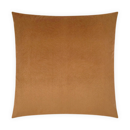 D.V. KAP HOME   24" x 24" Venture Pillow - Russet Solid, Western Chic, Animal    - 4073-R-2424