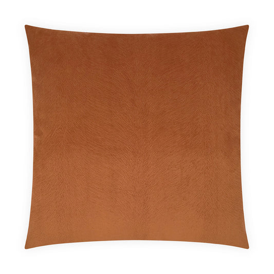 D.V. KAP HOME   24" x 24" Venture Pillow - Terracotta Solid, Western Chic, Animal    - 4073-T-2424