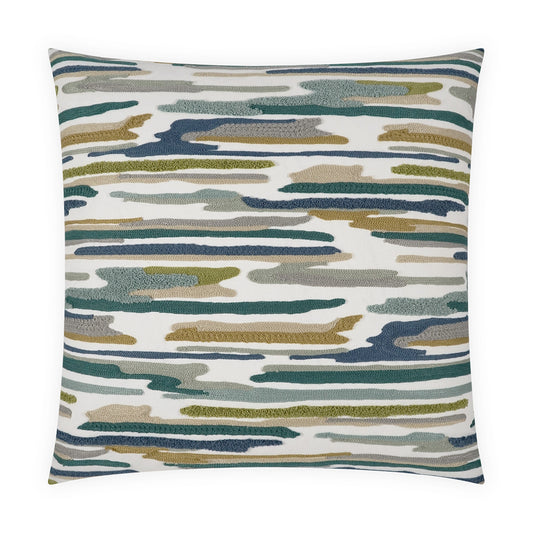 D.V. KAP HOME   24" x 24" Panorama Pillow - Sea Western Chic, Abstract    - 4074-S-2424