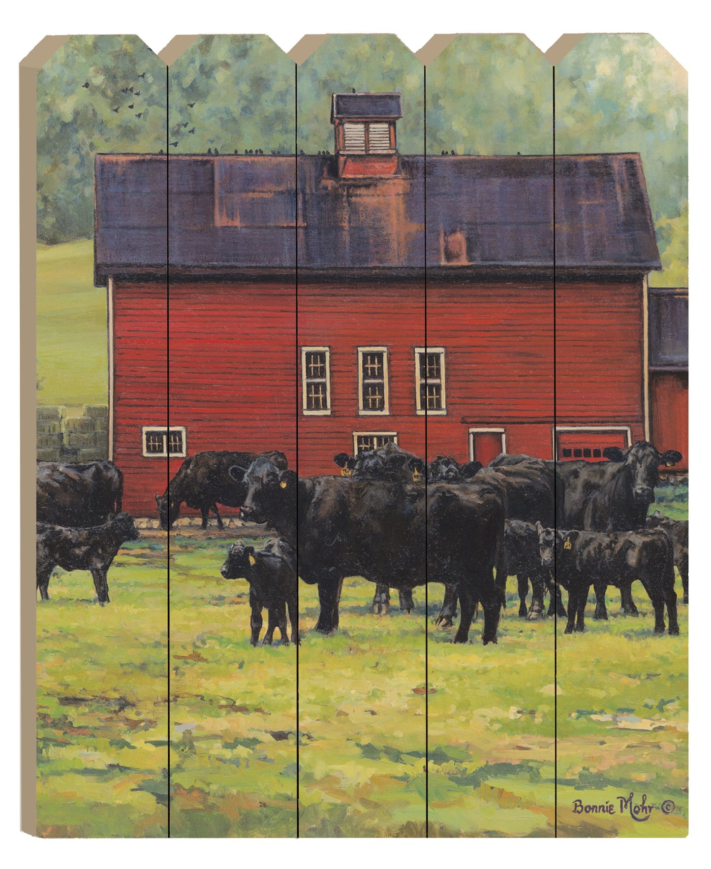 By The Red Barn Unframed Print Wall Art
