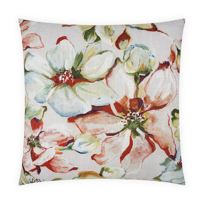 D.V. KAP HOME   24" x 24" Blooming Pillow Floral, Traditional    - 4075-2424