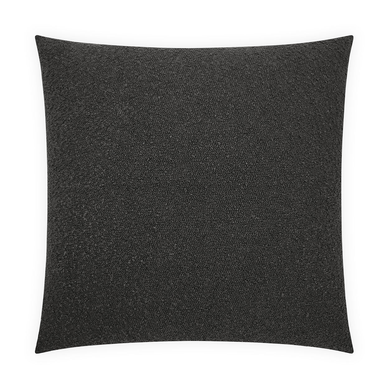 D.V. KAP HOME   24" x 24" Rise Pillow - Charcoal Solid, Modern, Textured    - 4076-C-2424