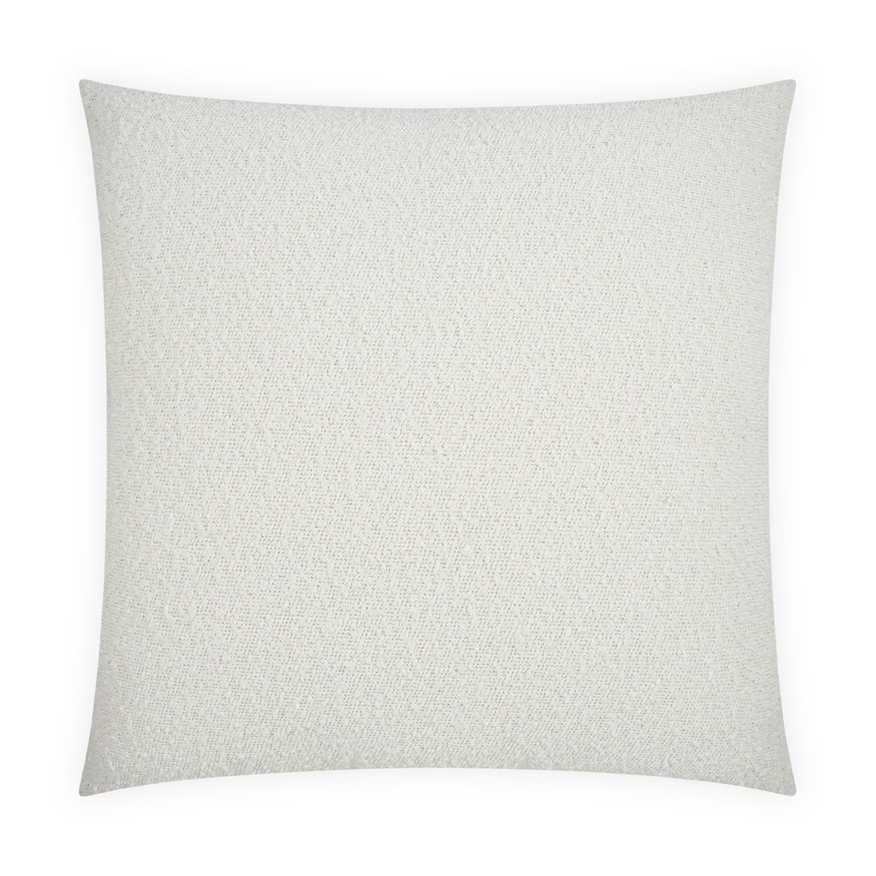 D.V. KAP HOME   24" x 24" Rise Pillow - Ivory Solid, Modern, Textured    - 4076-I-2424