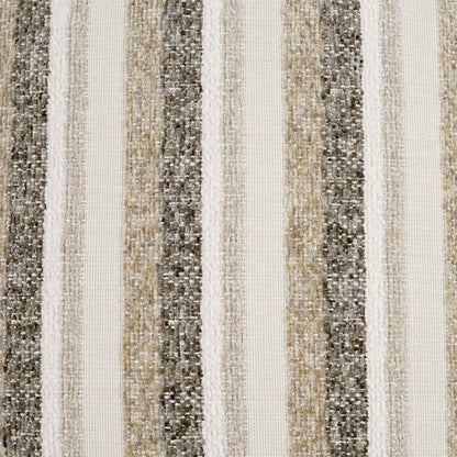 D.V. KAP HOME   24" x 24" Bailey Pillow - Oyster Stripes    - 4079-O-2424