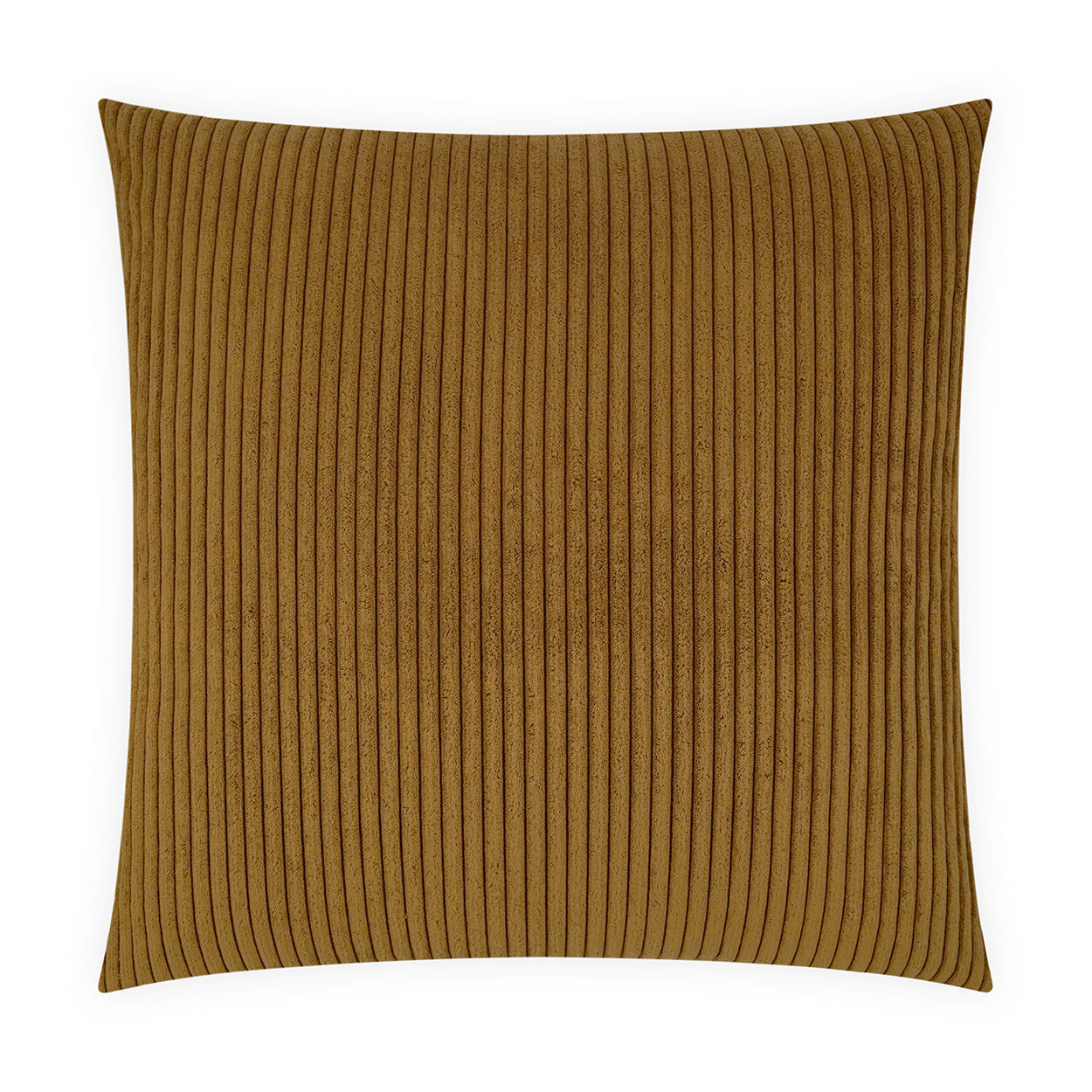 D.V. KAP HOME   24" x 24" Tuft Pillow - Amber Solid, Textured, Faux Fur    - 4082-A-2424