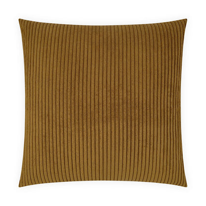 D.V. KAP HOME   24" x 24" Tuft Pillow - Amber Solid, Textured, Faux Fur    - 4082-A-2424