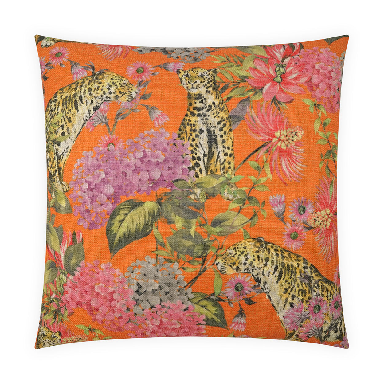 D.V. KAP HOME   24" x 24" Isabella Pillow - Mandarin Novelty, Animal, Floral    - 4084-M-2424