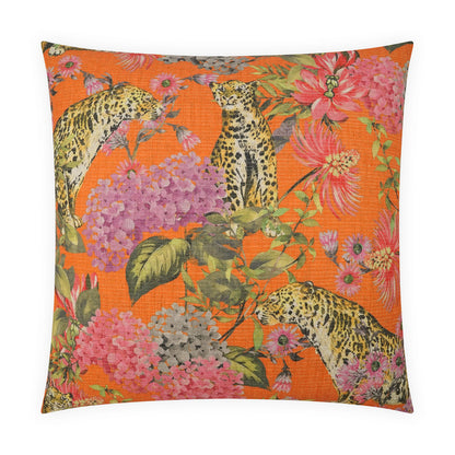 D.V. KAP HOME   24" x 24" Isabella Pillow - Mandarin Novelty, Animal, Floral    - 4084-M-2424