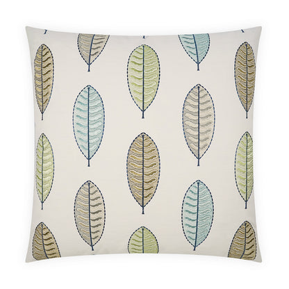 D.V. KAP HOME   24" x 24" Bryn Floral, Embroidery    - 4086-2424