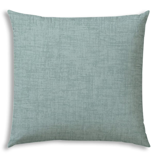 17" X 17" Seafoam Blown Seam Solid Color Lumbar Indoor Outdoor Pillow