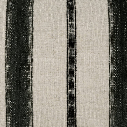 D.V. KAP HOME   24" x 24" Lindor Pillow - Charcoal Stripes Textured    - 4090-C-2424