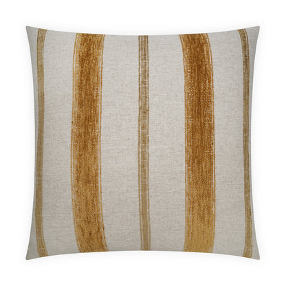D.V. KAP HOME   24" x 24" Lindor Pillow - Dijon Stripes Textured    - 4090-D-2424