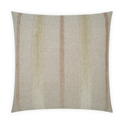 D.V. KAP HOME   24" x 24" Lindor Pillow - Oatmeal Stripes Textured    - 4090-O-2424