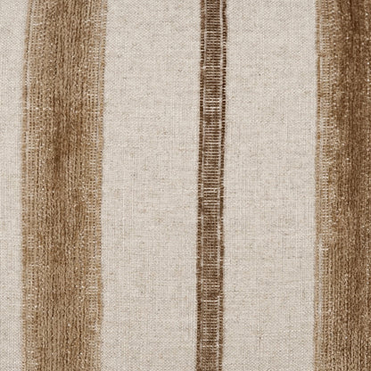 D.V. KAP HOME   24" x 24" Lindor Pillow - Taupe Stripes Textured    - 4090-T-2424