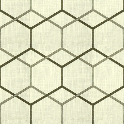 KRAVET BASICS EMBROIDERY GEOMETRIC IVORY,GREY,LIGHT GREY   - 4091.11.0