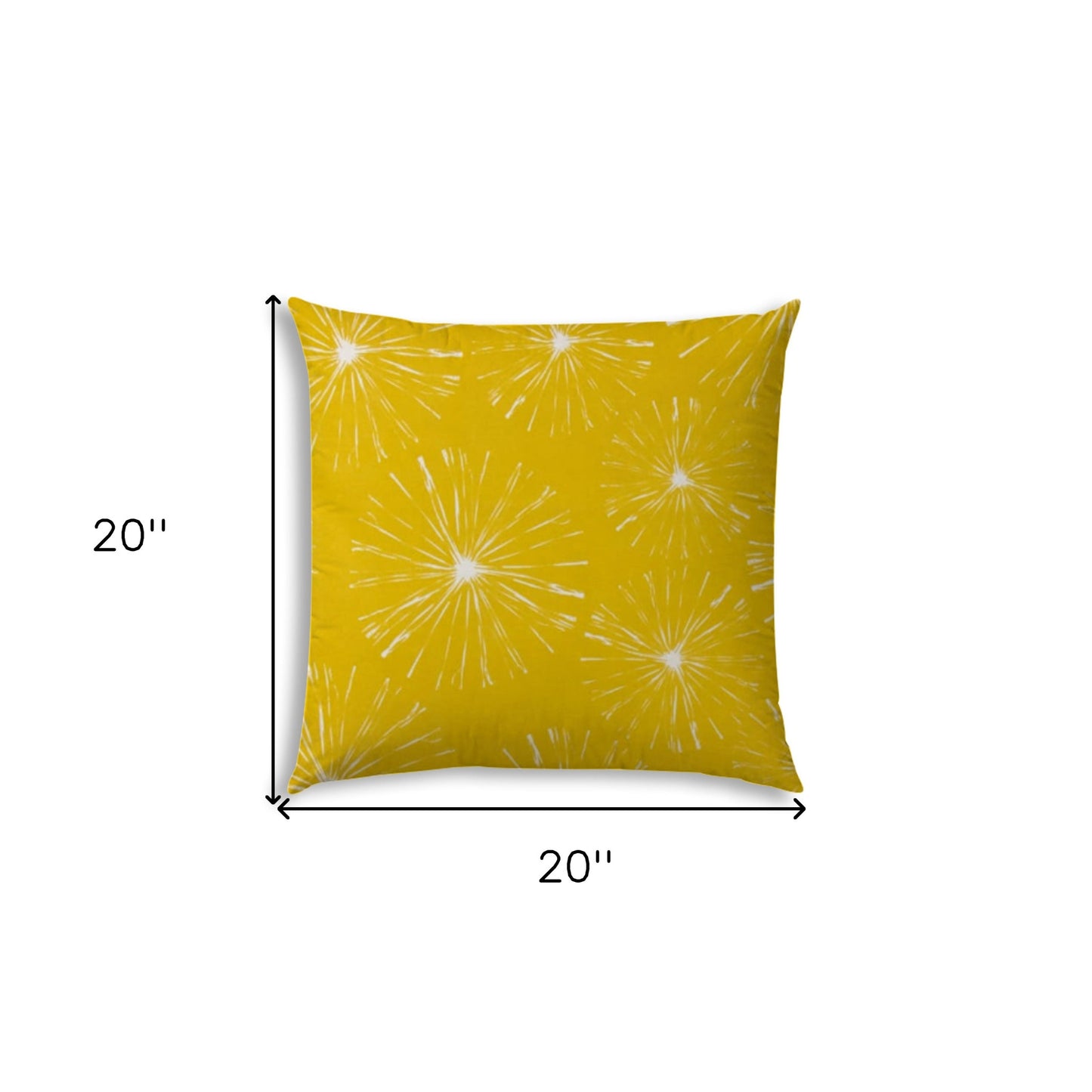 20" X 20" Cream And White Blown Seam Floral Throw Indoor Outdoor Pillow