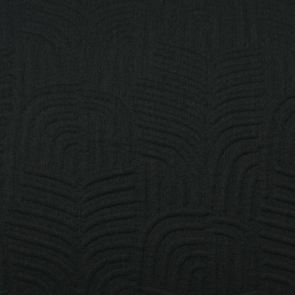 Dark charcoal solid fabric with a soft matte finish for a 24x24 pillow.