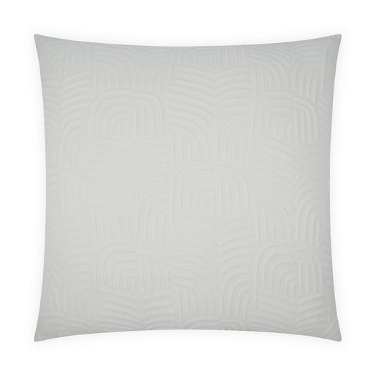 D.V. KAP HOME   24" x 24" Palacios Pillow - Snow Modern, Solid    - 4095-S-2424