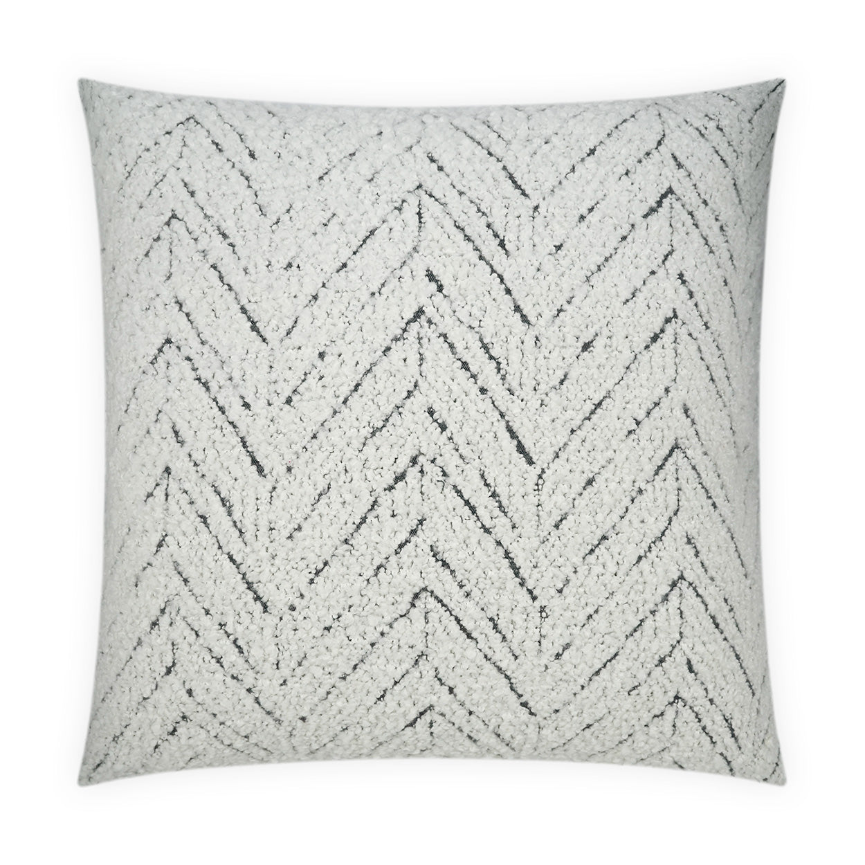 D.V. KAP HOME   24" x 24" Nifty Pillow Global, Farmhouse, Beach, Textured, Chevron    - 4098-2424