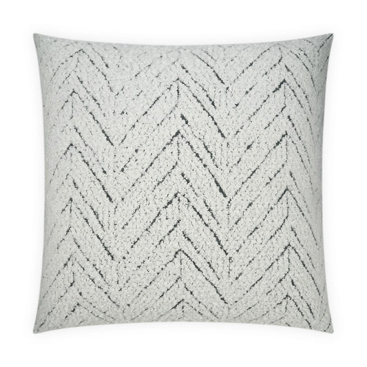 D.V. KAP HOME   24" x 24" Nifty Pillow Global, Farmhouse, Beach, Textured, Chevron    - 4098-2424