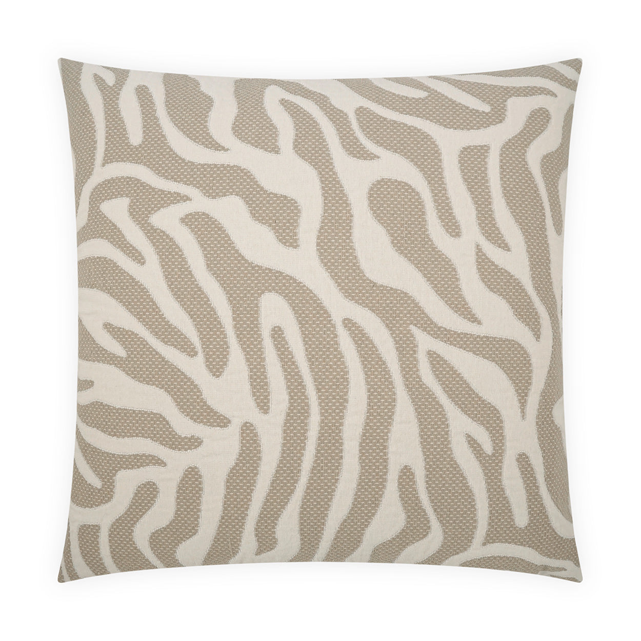 D.V. KAP HOME   24" x 24" Caicedo Pillow - Alabaster Animal, Global    - 4099-A-2424