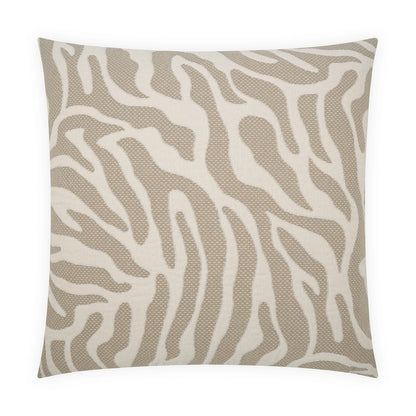 D.V. KAP HOME   24" x 24" Caicedo Pillow - Alabaster Animal, Global    - 4099-A-2424