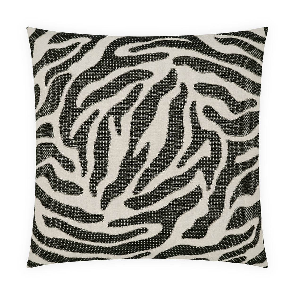 D.V. KAP HOME   24" x 24" Caicedo Pillow - Ebony Animal, Global    - 4099-E-2424