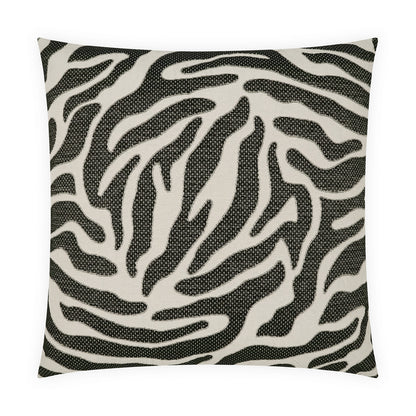 D.V. KAP HOME   24" x 24" Caicedo Pillow - Ebony Animal, Global    - 4099-E-2424