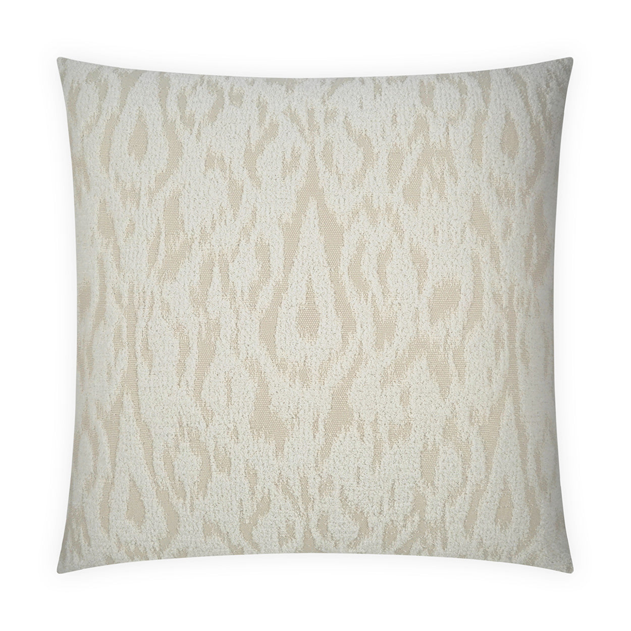D.V. KAP HOME   24" x 24" Viska Pillow - Ivory Traditional, Global    - 4102-I-2424