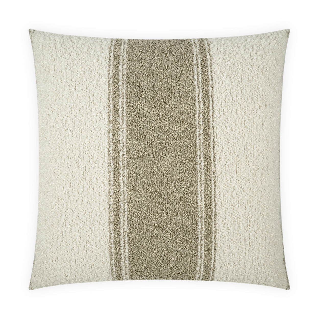 D.V. KAP HOME   24" x 24" Mackinac Pillow - Ecru Stripes, Farmhouse, Beach    - 4103-E-2424