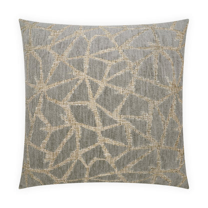 D.V. KAP HOME   24" x 24" Crackle Pillow - Flint Abstract    - 4104-F-2424
