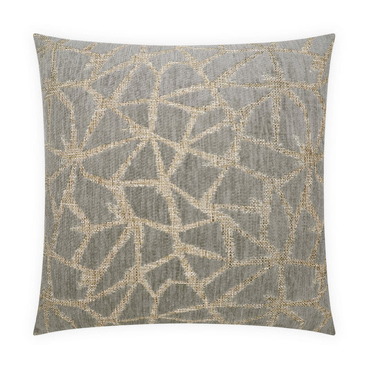 D.V. KAP HOME   24" x 24" Crackle Pillow - Flint Abstract    - 4104-F-2424