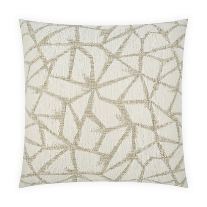 D.V. KAP HOME   24" x 24" Crackle Pillow - Vanilla Abstract    - 4104-V-2424