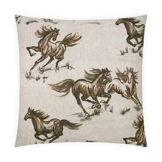 D.V. KAP HOME   24" x 24" Nokota Pillow Novelty, Animal, Western Chic    - 4106-2424