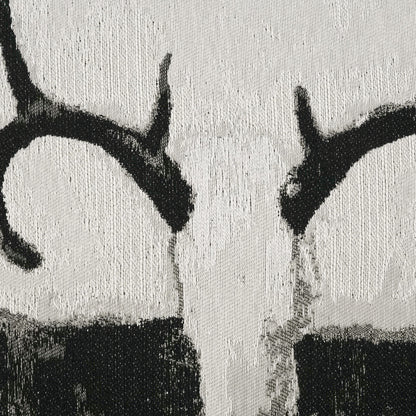 D.V. KAP HOME   24" x 24" White Tail Pillow Western Chic, Novelty, Animal    - 4110-2424