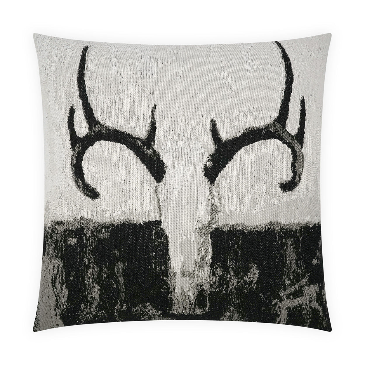 D.V. KAP HOME   24" x 24" White Tail Pillow Western Chic, Novelty, Animal    - 4110-2424