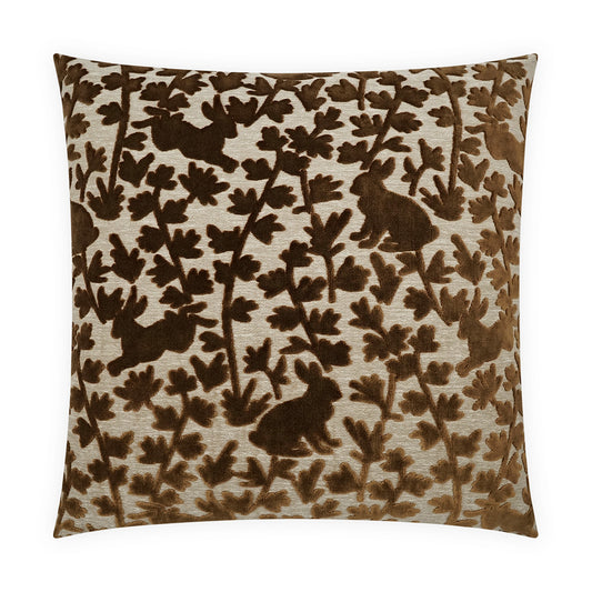 D.V. KAP HOME   24" x 24" Luv Bunny Pillow Novelty, Animal, Traditional, Floral    - 4113-2424