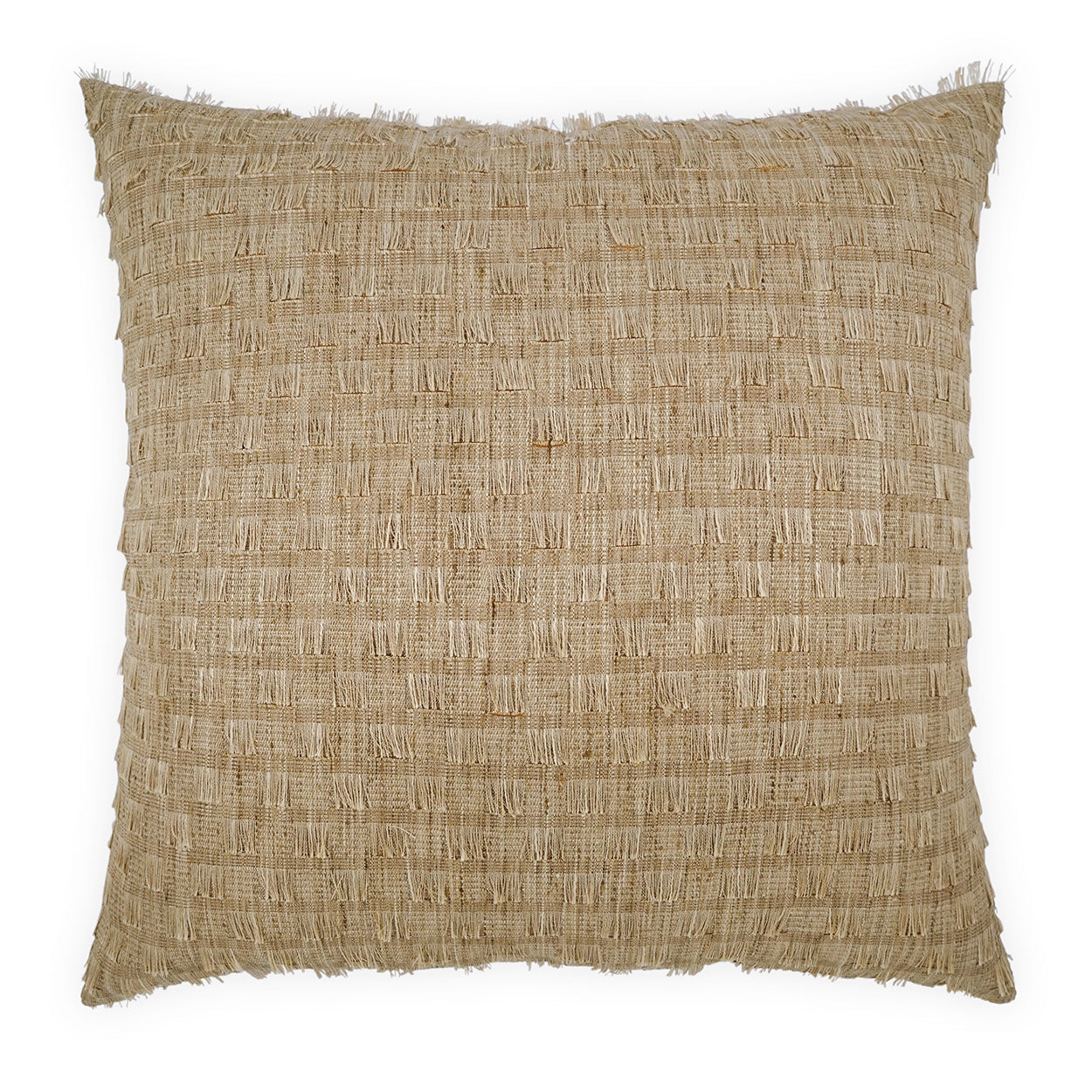 D.V. KAP HOME   24" x 24" Huma Pillow - Harvest Beach, Farmhouse, Textured    - 4115-H-2424