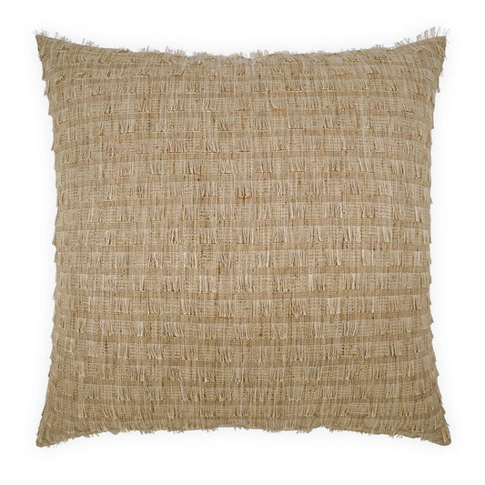 D.V. KAP HOME   24" x 24" Huma Pillow - Harvest Beach, Farmhouse, Textured    - 4115-H-2424