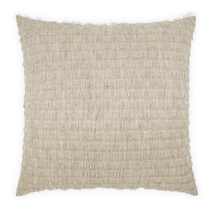 D.V. KAP HOME   24" x 24" Huma Pillow - Natural Beach, Farmhouse, Textured    - 4115-N-2424
