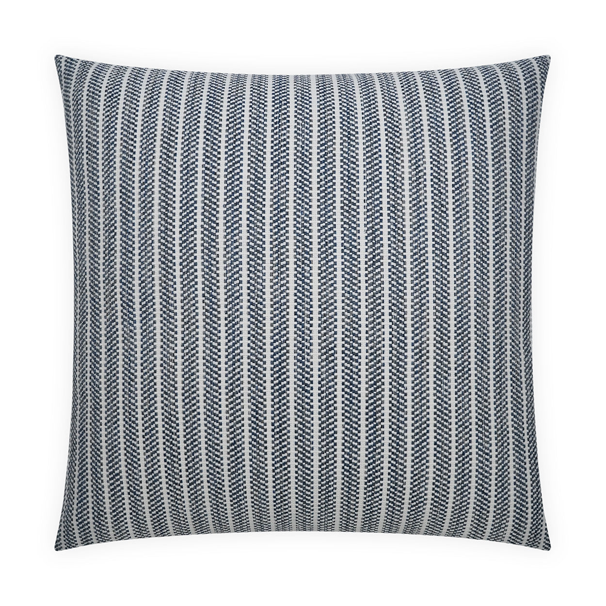 D.V. KAP HOME   24" x 24" Convergence Pillow - Navy Stripes, Farmhouse, Beach    - 4121-N-2424