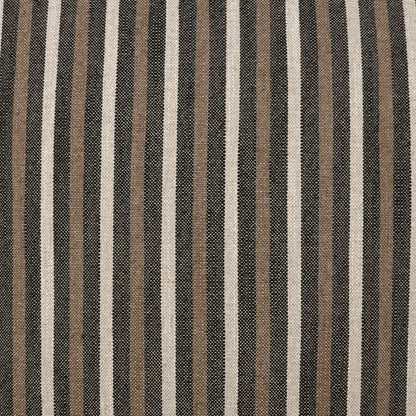 D.V. KAP HOME   24" x 24" Harrison Pillow - Black Stripes, Farmhouse    - 4128-B-2424