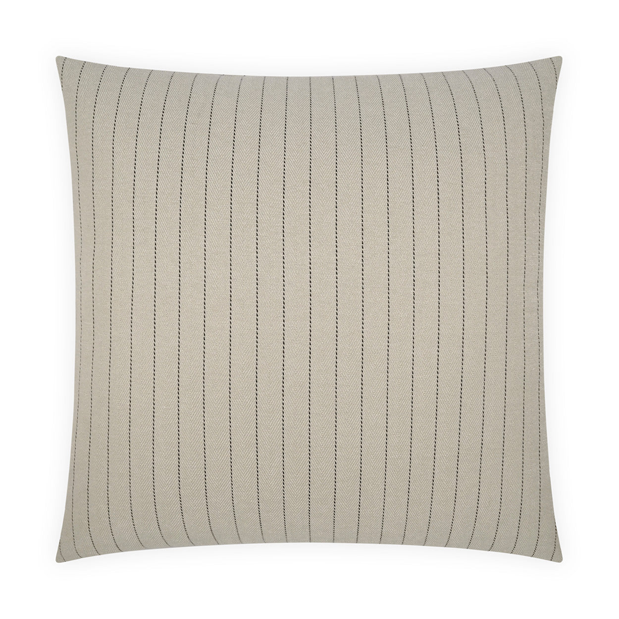 D.V. KAP HOME   24" x 24" Donegal Pillow - Cream Stripes, Farmhouse, Beach    - 4129-C-2424