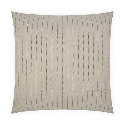 D.V. KAP HOME   24" x 24" Donegal Pillow - Cream Stripes, Farmhouse, Beach    - 4129-C-2424
