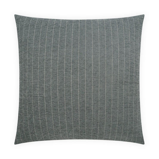 D.V. KAP HOME   24" x 24" Donegal Pillow - Mist Stripes, Farmhouse, Beach    - 4129-M-2424