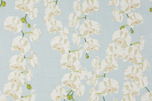 SCHUMACHER  RAOUL TEXTILES CELESTE PRINTS PRINTS ROBIN'S EGG   - 412B67